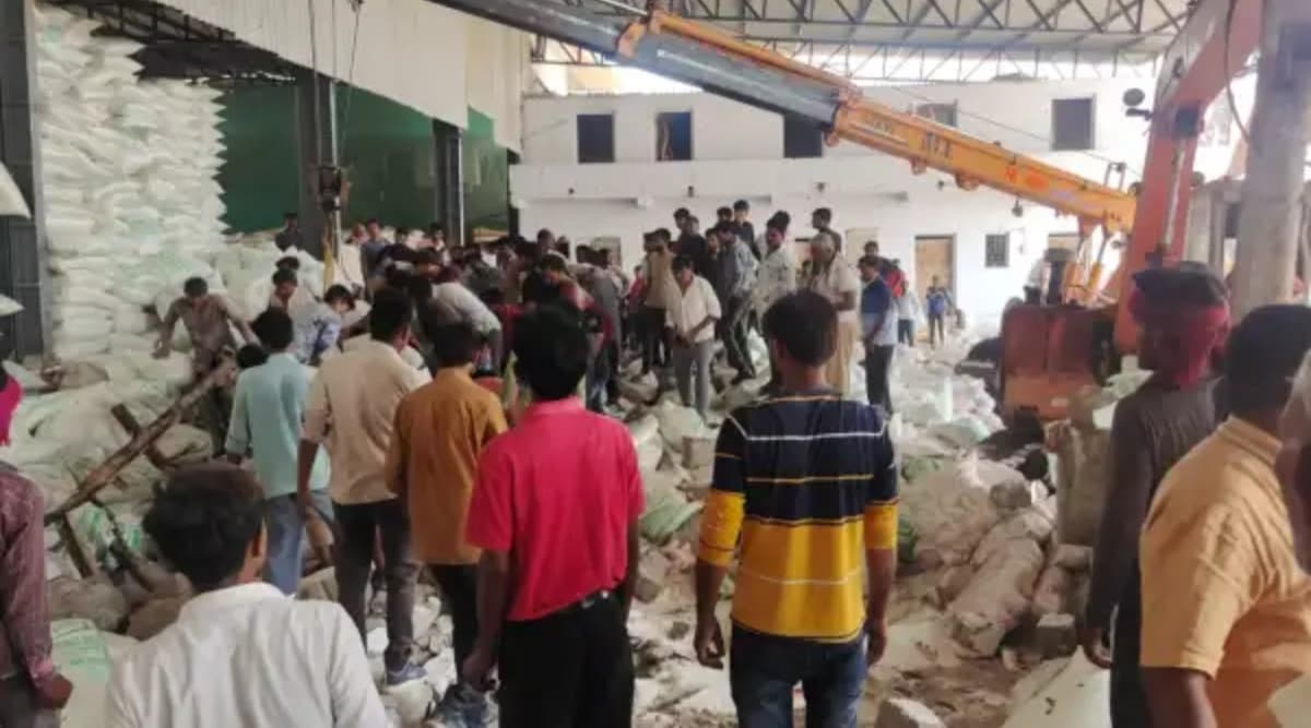 At the salt processing plant in Gujarat’s Morbi district. (Express Photo)