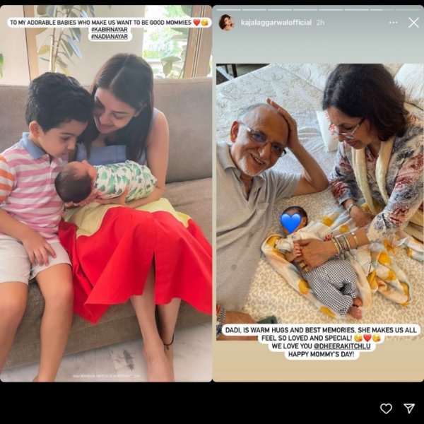 Kajal Aggarwal shares first photo of baby son Neil on Mothers Day, pens emotional note: 'You taught me how to be selfless…' | Entertainment News,The Indian Express
