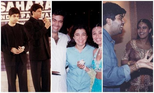 Karan Johar turns 50 throwback photos with besties Shah Rukh Khan, Rani Mukherjee, Kajol