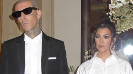 Kourtney Kardashian Travis Barker wedding, Kourtney Kardashian wedding, Travis Barker wedding, Kourtney Kardashian wedding dress, Kourtney Kardashian wedding white mini dress, Kourtney Kardashian wedding news, indian express news