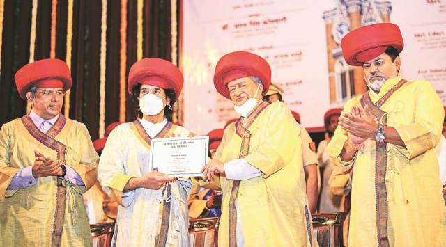 Mumbai University, Zakir Hussain, Shashikant Garware, honourary law degree, honourary D.Litt. (Doctor of Literature), Bhagat Singh Koshyari, Mumbai news, Mumbai city news, Mumbai, Maharashtra, Maharashtra government, India news, Indian Express News Service, Express News Service, Express News, Indian Express India News