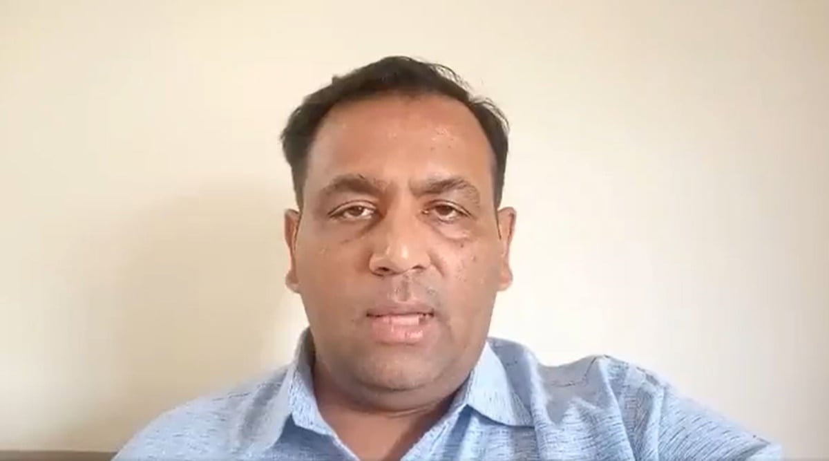 Maharashtra NCP's chief spokesperson Mahesh Tapase.  (Screengrab/Twitter/Mahesh Tapase)