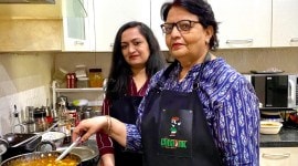 cloud kitchen, cloud kitchen serving Bihari food, Bihari cuisine, The Chhaunk, The Chhaunk Gurugram, cloud kitchen The Chhaunk, Bihari food kitchen The Chhaunk, mother in law daughter in law duo The Chhaunk, Bihari delicacies, indian express news