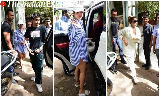 Malaika Arora, son Arhaan Khan and sister Amrita Arora