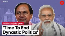 PM Modi Attacks Dynastic Political Parties In Hyderabad, Takes Potshots At KCR