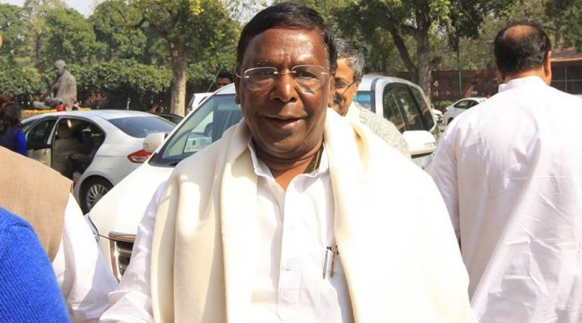 Former Chief Minister and senior Congress leader V Narayanasamy (File)