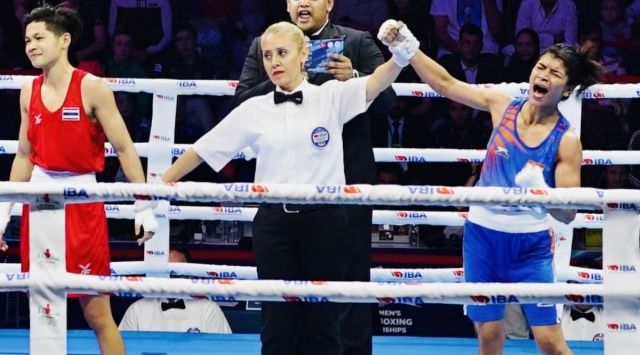 Nikhat Zareen wins her first World Championship medal, a gold in the 52 kg category. (BFI)