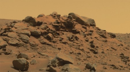 Olivine rich ignimbrite rocks on the surface of Mars