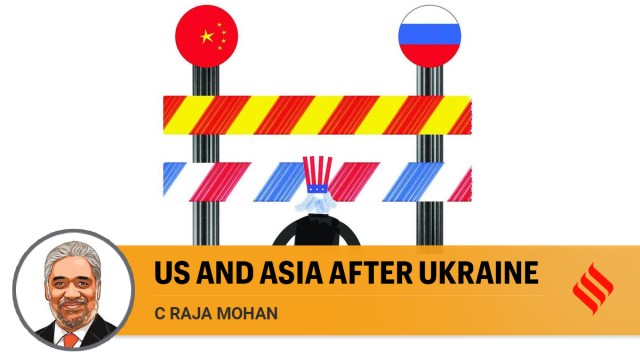 When Russian President Vladimir Putin invaded Ukraine at the end of February, it was widely asked in Delhi if the new challenges of European security would result in a dilution of the US's strategic commitment to the Indo-Pacific. (Illustration: C R Sasikumar)