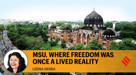 Maharaja Sayajirao University, Vadodara MSU, MSU clash, MSU Vandalism, Indian express opinion