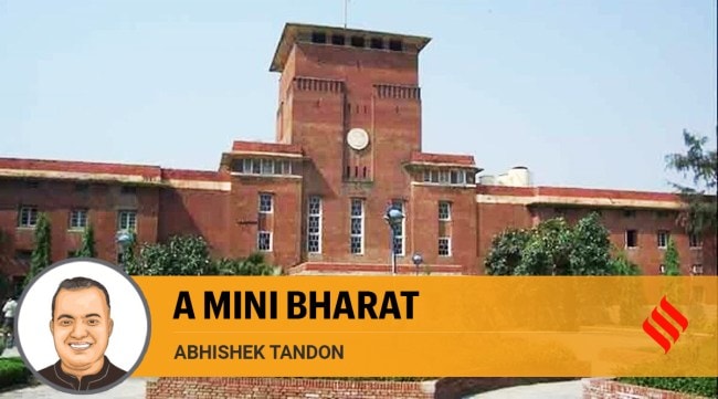 DU also has an excellent gender ratio. While the university had just 82 girls in 1930, its constituent colleges now have 3,24,067 women students — more than 50 per cent of the total student population. (File)