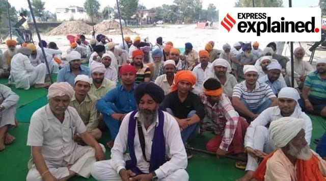 Protests against sacrilege of Sri Guru Granth Sahib in 2015. During the protests across Punjab, Hindus and Muslims also protested along with Sikhs. (Express Photo/File)