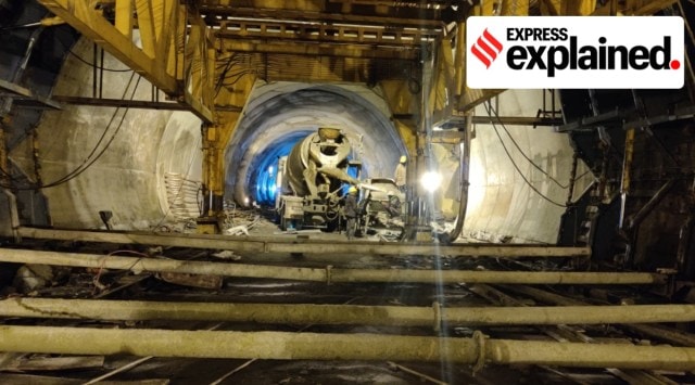  Sela Tunnel project in Arunachal Pradesh. (Express Photo)