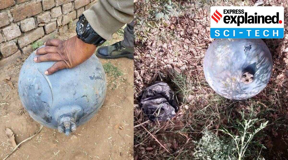 The debris found in Gujarat's villages. (Express photo)