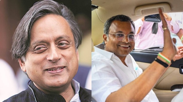 Shashi Tharoor (Left) and Karti Chidambaram (Right)