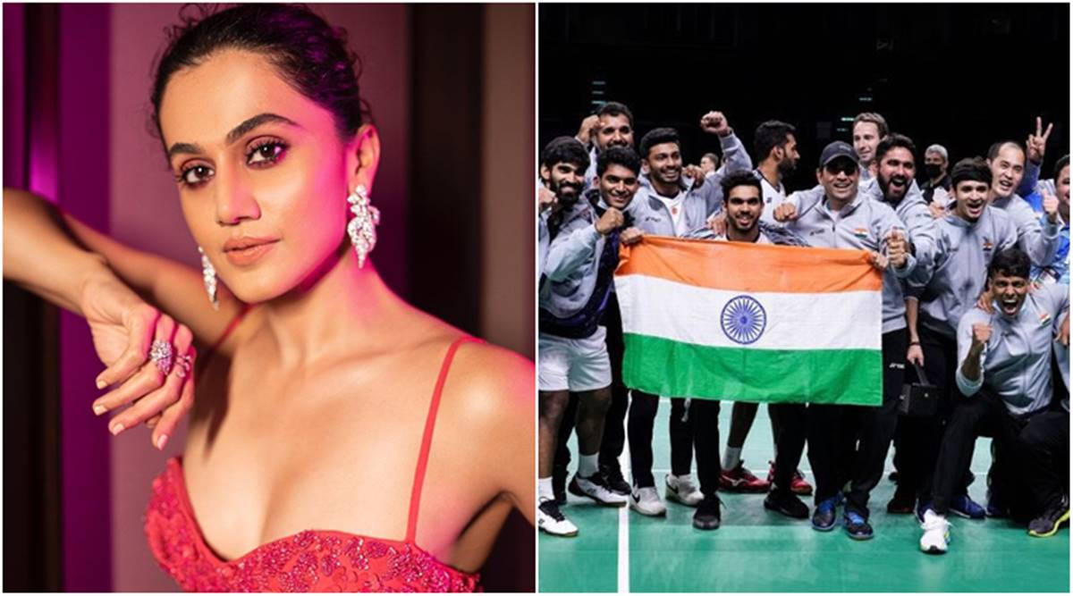 taapsee pannu on thomas cup win