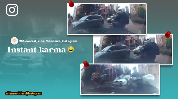 car crashes into thieves, robbery victim crashes car into thieves, thieves point gun at robbery victim, Colombia, indian express