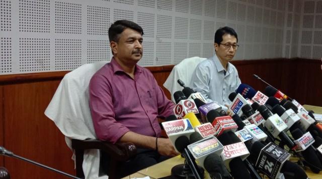 Briefing reporters about the bypoll schedule, the chief electoral officer said a gazette notification would be issued on May 30. (Express photo)