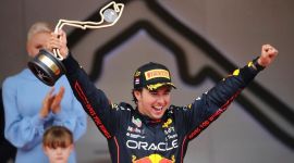 Red Bull driver Sergio Perez, Monaco Formula One Grand Prix