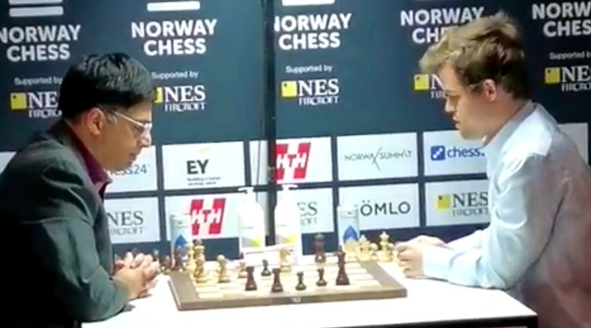 Viswanathan Anand beseirer Magnus Carlsen i Norway Chess blitz for å bli nummer fire