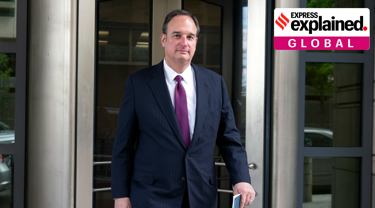 File photo of Attorney Michael Sussmann leaves federal court in Washington. (AP)