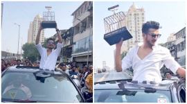 WATCH Lock Upp winner Munawar Faruqui's grand welcome at Dongri