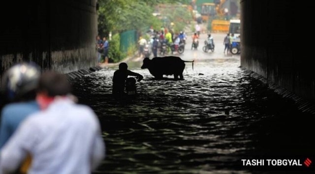 delhi, delhi news, delhi rains, waterlogging, underpass, delhi underpass