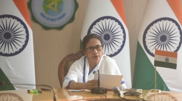 West Bengal Chief Minister Mamata Banerjee addressing a press meet on Monday. (Photo: CM Office)