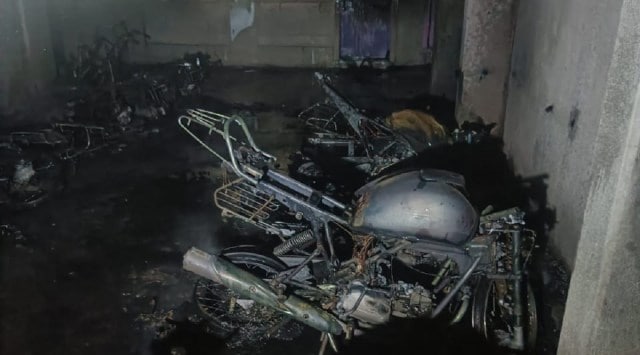 The fire tenders reached the spot within 10 minutes after receiving the call.