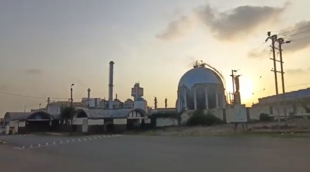 The blast occurred when the labourers were removing nuts and bolts of the tank, which was scheduled to be shut down from May 30. (Screengrab from video posted by Herald Goa)