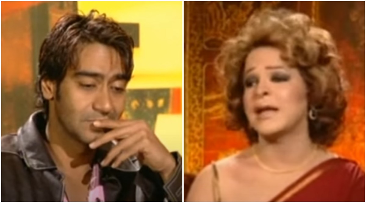 When Ajay Devgn appeared on Pakistani chat show, was asked by drag queen host if he imposes restrictions on Kajol