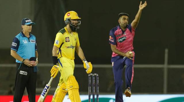 Ravichandran Ashwin bowls against Chennai Super Kings. (IPL | PTI)