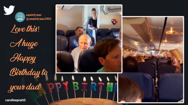 Birthday celebrations in flight, airline organises birthday celebration for 95 year old, southwest airline birthday celebrations, whole flight sings happy birthday for fellow passenger, Indian Express