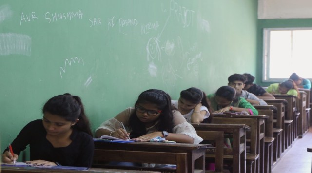 Under the old policy, schools with less than 30 per cent result for Class 10 and 12 were issued grant with a deduction of Rs 100 per student.
Express Photo by Ganesh Shirsekar. 