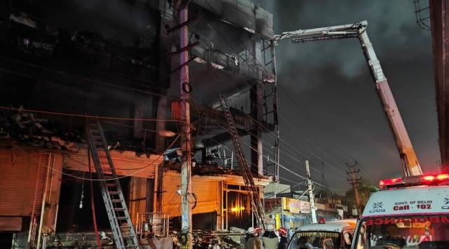 As reported by The Indian Express, it has also come to light earlier that the owner of the four-storey commercial building got a factory licence for the premises under a self-assessment scheme in 2016.  (Express Photo)