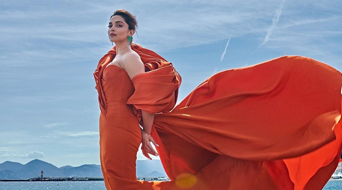 Deepika Padukone stands out in orange gown on Cannes red carpet | Fashion News - The Indian Express Deepika Padukone stands out in orange gown on Cannes red carpet | Fashion News - The Indian Express