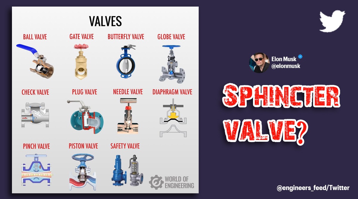 Elon Musk Types of valves, Elon musk valves tweet, Elon Musk tweets, Elon Musk engineering, Indian Express