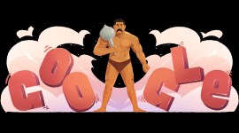 Google doodle, Google doodle today, google, The great Gama, Gama pehlwan, wrestler, Ghulam Mohammad Baksh Butt, Amritsar, 1947 partition, India news, Indian express, Indian express news, current affairs
