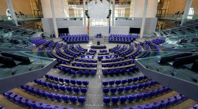 A general view of the plenary hall ahead of a session of Germany's lower house of parliament, the Bundestag, in Berlin, Germany, May 20, 2022. (Photo: REUTERS)