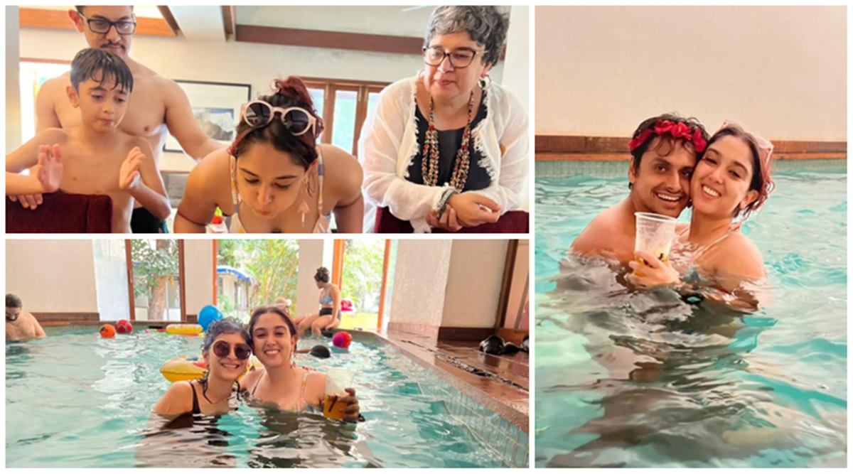 Ira Khan's poolside birthday bash: Aamir Khan, Reena Dutta, Kiran Rao and  Nupur Shikhare join the celebration, see all inside photos | Bollywood News  - The Indian Express