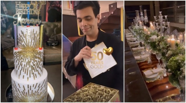 Pictures from Karan Johar's birthday party on Wednesday.