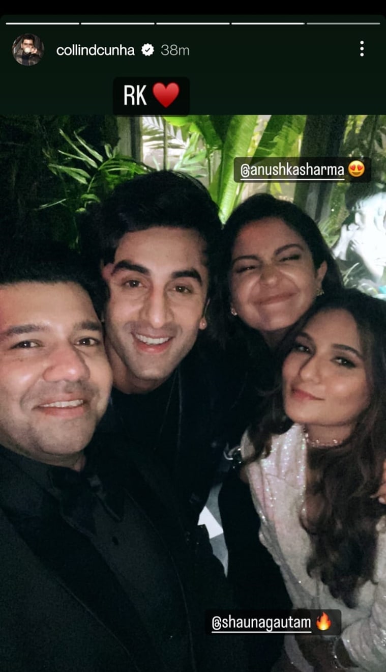 karan johar party ranbir kapoor anushka sharma raveena