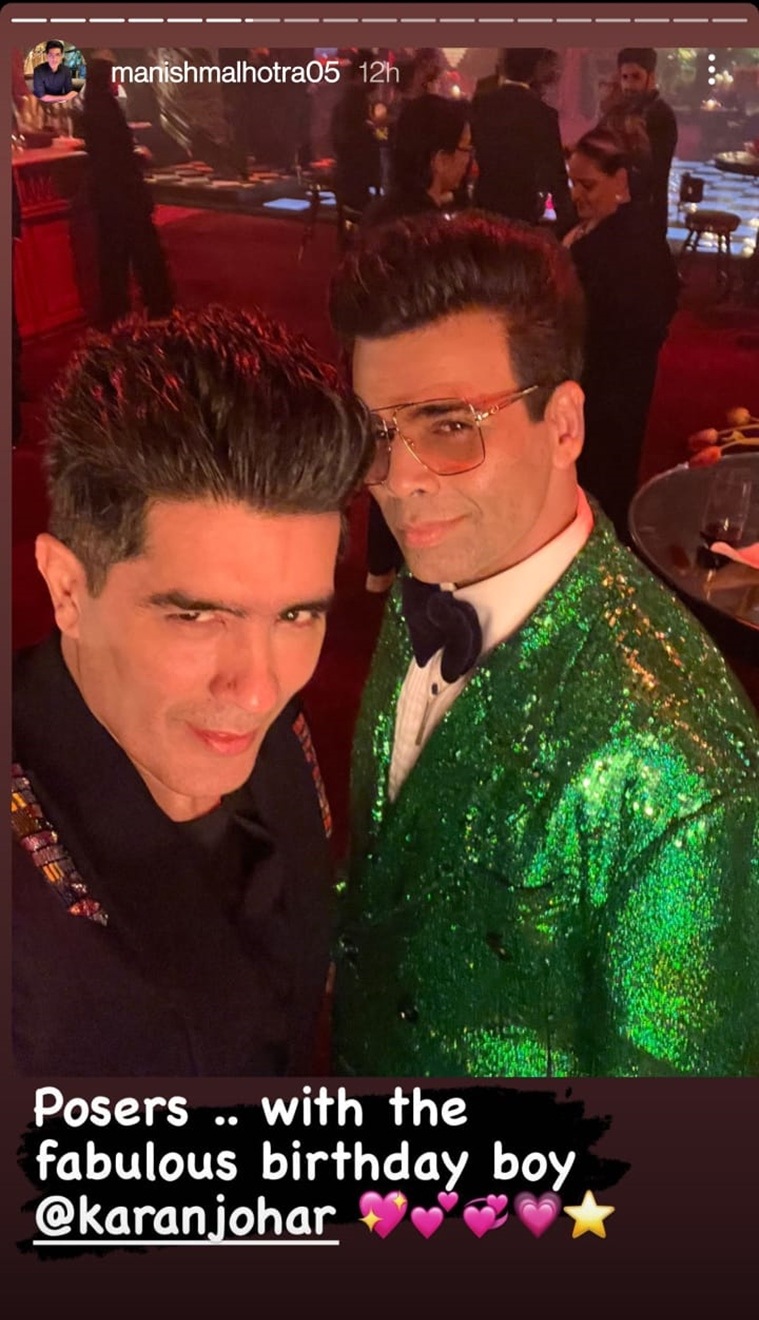 karan johar party manish malhotra