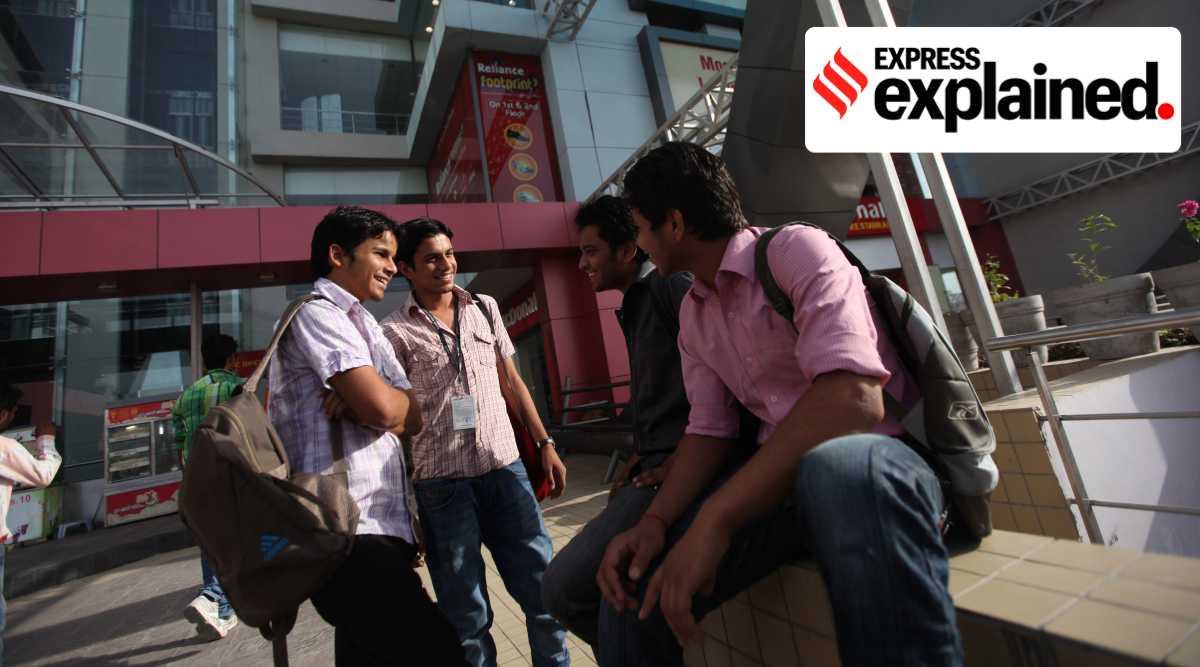 Students in Kota, India's largest private coaching hub. Unacademy plans to open its first offline centre in Kota. (Express Photo/File)