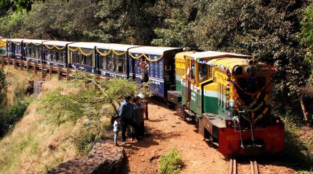 The toy train service between Aman lodge and Matheran stations. (Express File Photo)