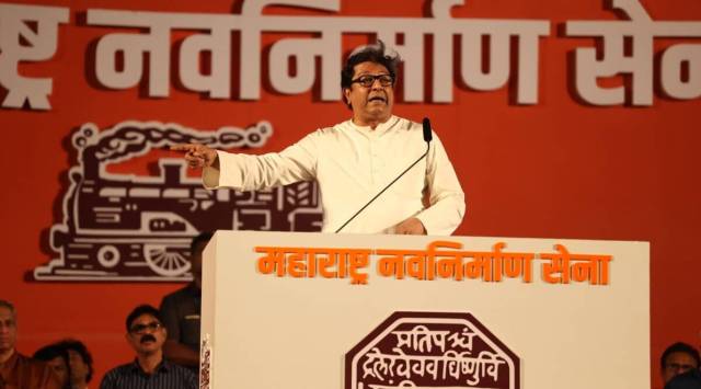 Raj Thackeray rally at Aurangabad on May 1. (Express Photo by Amit Chakravarty)