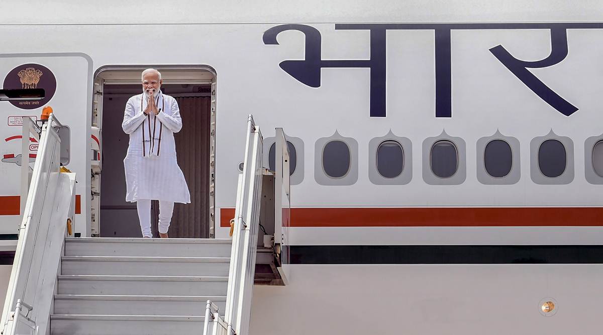 PM Narendra Modi arrives in Delhi after his Europe tour. (PTI)