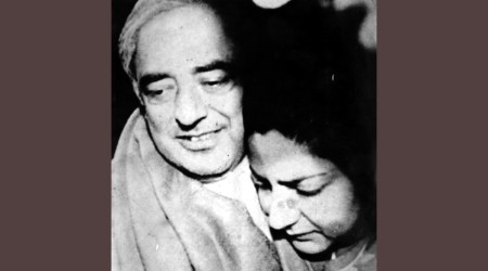 Rubaiya with her father and then Union Home Minister Mufti Mohd Sayeed after being released in December 1989. (Express Archives)