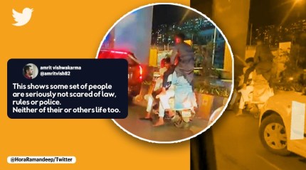Six people caught on video riding a scooter in Mumbai; netizens raise concerns