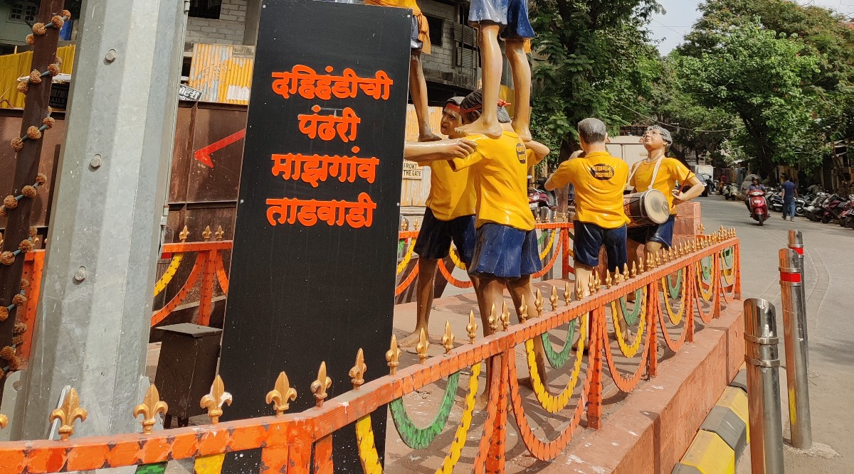 Art Street: Dedicated to govinda pathaks, this sculpture talks the best  about Mazgaon Tadwadi